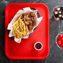 dsrpc Red Matte Square Shape Platter for Dining Table And Multipurpose Serving Tray image 2