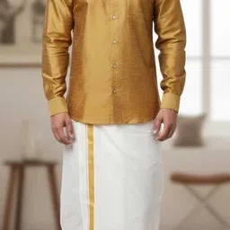 sjf Men Cotton Blend, Polyester Shirt Set-picture-17