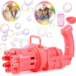 wce Bubble Gun for Kids with 8 Hole Gatling Bubble Machine Gun Water Gun-picture-31