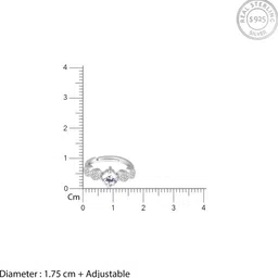 giva Sterling Silver Anushka Sharma Silver Attracted To You Ring for Womens and Girls Sterling Silver Zircon Rhodium Plated Ring image 4