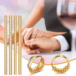 lakshminarayan sales Golden Ring Size Adjuster for Loose Rings Silicone Tightener for men or Women Silicone Ring image 2
