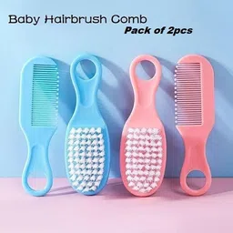 micashu Pack of 2 Newborn Essentials Set with Baby Comb and Soft Bristle Hair Brush-picture-32