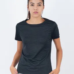 laya Pack of 3 Women Self Design Round Neck Polyester Multicolor T-Shirt image 4