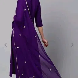 divastri Women Cotton Blend Kurta Pant Dupatta Set image 2