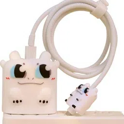 WEI INTERNATIONAL Compatible for iPhone Charger Cover for 18-20W Full Protection CASE WHITE DRAGON Cable Protector-picture-20