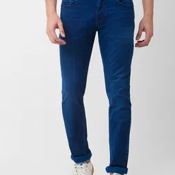 SPYKAR Men Blue Slim Fit Low-Rise Jeans-picture-20
