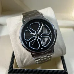 fenton -White::Black::White Analog Watch - For Men FNW-Aura - white_SC (White) image 3