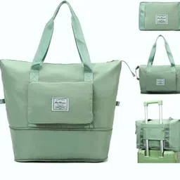 enlarger 100 L Gym Duffel Bag - Folding Travel Bag Waterproof Large Capacity Foldable Storage Bag Handbag - Green image 1