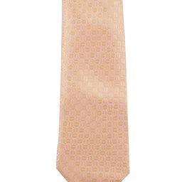 Alvaro Castagnino Men Peach-Coloured Woven Design Skinny Tie image 4