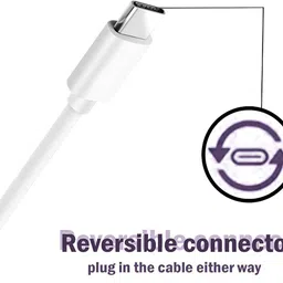 Zybux USB Type C Cable 6.5 A 1 m DART/VOOC/SUPERDART/SUPERVOOC/FLASH SUPER FAST CHARGING for X200 Pro, X200, T2, T2 Pro, T2x, T3 Pro, T3 Pro, T3 Ultra, T3 Ultra, T3x, V27, V27 Pro, V29, V29 Pro, V29e, V30e, V40, V40, V40 Pro, V40 Pro, V40e, V40e, X100, X100 Pro, Y02T, Y100, Y100A, Y16 Y18, Y18i, Y18i, Y22, Y36, Y56 image 3