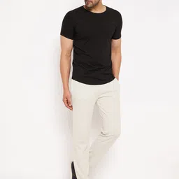 duke Men Solid Grey Track Pants image 4