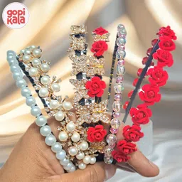 gopikala Designer Partywear Hair Band Set of 6 Hair Band-picture-21