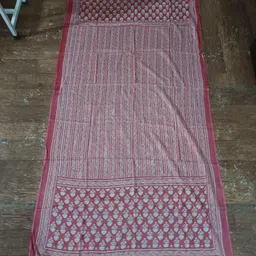 fabfozy Cotton Blend Printed Pink Women Dupatta image 3