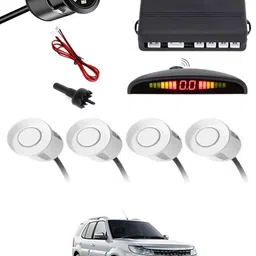 zplus Car Parking Sensors - Set of 4 with Reverse Parking Camera (White)-231 Safety of Passengers/Car One Alarm Kit-2018 Parking Sensor-picture-19