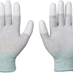 dishiva 2 Pairs Anti-Static ESD Gloves Carbon Fiber PU Fingertip Coated NylonSafety Gloves-picture-21