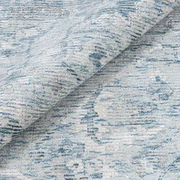 neu looms Grey Traditional Viscose 6 x 9 Feet Hand Woven Carpet image 4