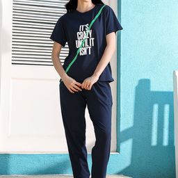 zeyo ZeyoPrinted Top With Trousers Co-Ords-picture-17