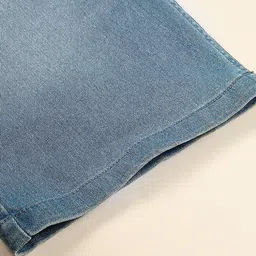 HJ HASASI Men Washed Stretchable Denim Shorts image 4