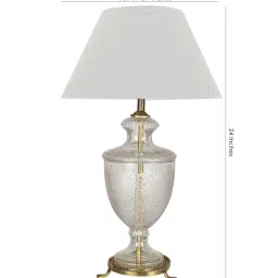 kapoor lampshades White Cotton Table Lamp image 4