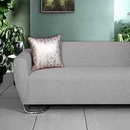 ode & cleo Off white Cotton Floral 18x18 inches Cushion Covers (Pack of 2) image 4