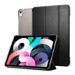 Spigen Smart Fold Polycarbonate, TPU Flip Cover for Apple iPad Air (4th & 5th Gen) (Scratch Protection, Black)-picture-15