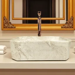 clayramic Branded Ceramic Washbasin With Waste Coupling & Pipe Set (12x16x5)(M-1095-Matt) Table Top Basin-picture-13