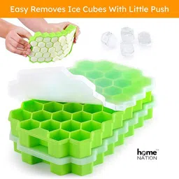 home nation Green Silicone Ice Cube Tray image 3