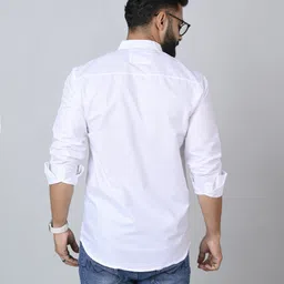 blezza Men Regular Fit Solid Spread Collar Casual Shirt image 2