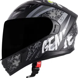 steelbird SBA-21 Genie ISI Certified Full Face Graphic Helmet for Men & Women Motorbike Helmet-picture-20