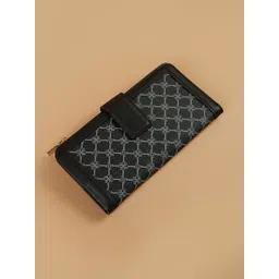 ginger by lifestyle Women Casual Black Genuine Leather Wallet-picture-12