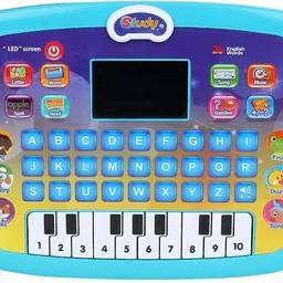 flowinzza Musical Educational Learning Laptop with LED Game Toy Notebook Computer for Kids image 2