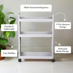 epicasa Plastic Kitchen Trolley image 2