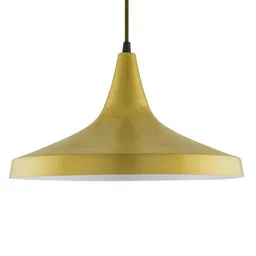 homesake Golden Metal Dome Hanging Light image 2