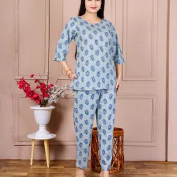 chhokrii Tunic Pant Co-ords Set with Coat-picture-29