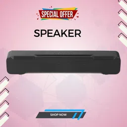 Clairbell Bluetooth Speaker, Soundbar and Deep Bass Dynamic Sound With FM For LaptopAH97 20 W Bluetooth Home Theatre image 1