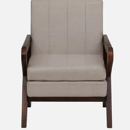 woodsworth from pepperfry Durbuy Sheesham Wood 1 Seater Sofa In Provincial Teak Finish image 5