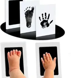 beliko Inkless Baby Handprint & Footprint Kit - Mess-Free for Newborns, Infants Religious Footprint image 1
