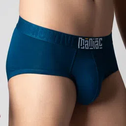 maniac Anti-bacterial pouch Odor-Free Modal Self Design Men Brief Solid Men Brief image 2