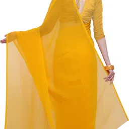 anand sarees Solid/Plain Bollywood Georgette Saree image 3