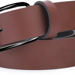 winsome deal Men Formal Brown Synthetic Belt image 2