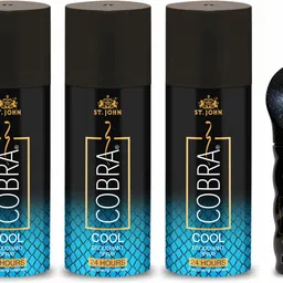 st-john Cobra Deo Cool Deodorant Body Spray (150ML Pack of 3) and Cobra Perfume 15ml-picture-31