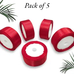 world wide villa 5 satin ribbon roll for Red Satin Ribbon-picture-20