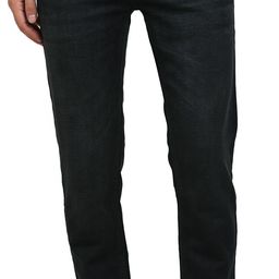 turtle Men Tapered Fit Mid Rise Black Jeans-picture-28