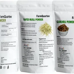 farmquartee Pure Ashwagandha Shatavari Safed White Musli Gokhru Kaunch Beej Powder image 2