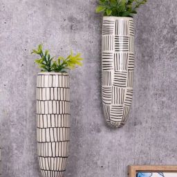 vareesha Multicolour Ceramic (Set of 2) Planter Stands-picture-21