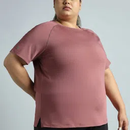 cult Women Solid Round Neck Polyester Red T-Shirt-picture-12