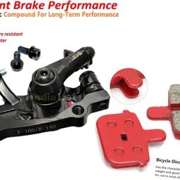 nsv Cycle Front Disc Brake Mechanical Caliper With Extra Disk Brake Pad Bicycle Brake Disk image 4