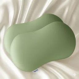 napzio Memory Foam Sleeping Pillow Pack of 2 Solid image 5