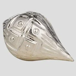 akshat sapphire Silver (98% Purity) Holy & Sacred Coconut for Pooja & Gift, Pure Silver Nariyal Decorative Showpiece - 3.5 cm-picture-44