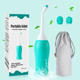 zibuyu Travel Bidet with Carry Bag Dual Nozzles for Outdoor Personal Cleanliness 450ml Manual Bidets image 2